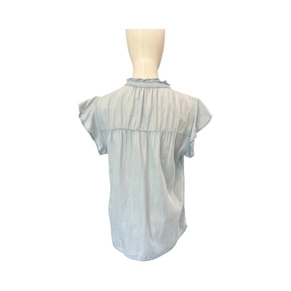 Rails Ruthie Shirt Women's Small Light Vintage Blue Tencel Button Down - Picture 5 of 8